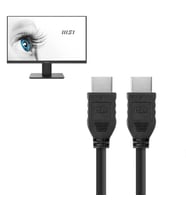 Hdmi Kablo 1.5mt 4K Full HD Premium Yüksek Hızlı Msi Monitör Görüntü Kablosu (Siyah)