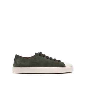 Shoetyle - Haki Hakiki Süet Bağcıklı Erkek Sneaker 666-25