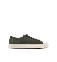 Shoetyle - Haki Hakiki Süet Bağcıklı Erkek Sneaker 666-25
