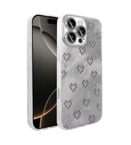 Apple iPhone 16 Pro Max Uyumlu Kılıf Kamera Korumalı Figürlü Zore Ponti Silikon Kapak (Beyaz)