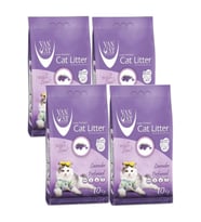 Vancat Lavanta Kokulu İnce Taneli Kedi Kumu 10 Kg 4 Adet