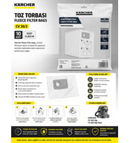 Karcher Toz Torbası 10'lu CV/30/2