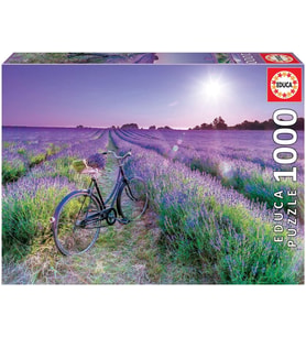Educa 1000 Lavanta Tarlasında Bisiklet Puzzle