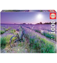 Educa 1000 Lavanta Tarlasında Bisiklet Puzzle