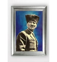 Gümüş Çerçeveli Atatürk Tablo a636
