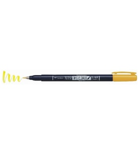 Tombow Fudenosuke Fırça Uçlu Kalem Sarı 