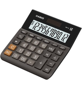 Casio MH-12BK Geniş Ekranlı Masaüstü Hesap Makinesi (12 Haneli)