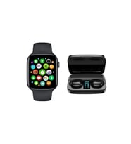 Xiaomi Mi 11 Lite Uyumlu Watch 6 Series Akıllı Saat Ve Earbuds Tws A10s Bluetooth Kulaklık (Siyah)