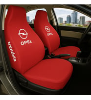 Opel Araçlar İçin Ön Arka Koltuk Penye Servis Kılıfı - Penye Kumaş Takım (Kırmızı)