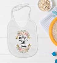 BK Kids Kişiye Özel Daddy's Girl Tasarımlı Bebek Mama Önlüğü - Model 1