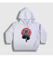 Presmono Unisex Çocuk Beyaz Inosuke Hashibira Anime Demon Slayer Kimetsu No Yaiba Kapüşonlu Sweatshirt 308417tt