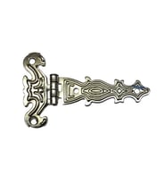Dekoratif, Sac Tek Kuyruklu Menteşe - 40x68 mm, Küçük, Nikel, 1 Adet