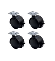 Büyük Plastik Tablalı Frenli - 50MM HKS128 - 4 Adet