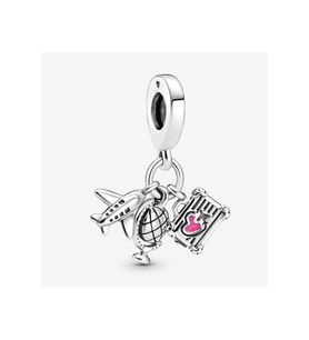 Uçak, Küre ve Bavul Sallantılı Charm