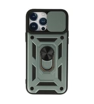 İphone 13 Kılıf Pars Lens Yüzüklü - Yeşil