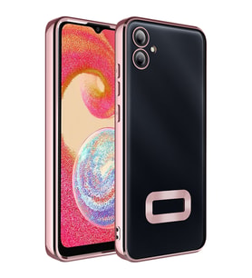 Samsung Galaxy A07 Uyumlu Kılıf Kamera Korumalı Logo Gösteren Zore Omega Kapak