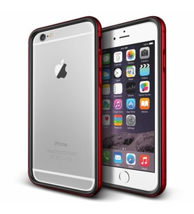 Verus iPhone 6 Plus/6S Plus ile Uyumlu Iron Bumper Kılıf Black Kiss Red