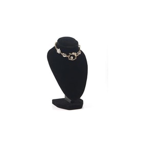 Dik Kadife Kumaşlı Kuyumcu Showroom Vitrin Takı Aksesuar Standı 10cm x 16cm (Siyah)