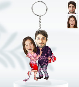 Kişiye Özel Sevgili Model  Ahşap Anahtarlık-4
