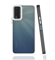 Vivo Y20S Kılıf Koruyucu Mat Mima Kapak (Siyah)