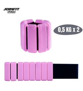Joinfit Pro Ayarlanabilir El ve Ayak İçin Bilek Ağırlığı 0,5 KG X 2 Adet (Pembe)