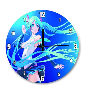 Cakatablo Anime Kız Uzun Saçlı Duvar Saati