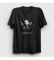Presmono Unisex Siyah Amy Lee Evanescence T-Shirt 145807tt