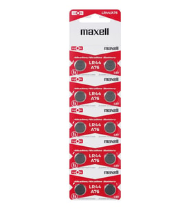 Maxell Lr44 Ag13 Sr44 A76 1.5v Alkalin Saat Pili 10 Adet
