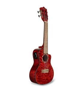 Lanikai QM-RDCEC Quilted Maple Concert Elektro Ukulele