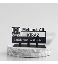 Jandarma Masa İsimliği - Jandarma Astsubay İsimlik - Kişiye Özel İsimlik - İsme Özel Metal İsimlik - Subay Astsubay Asker İsimlik