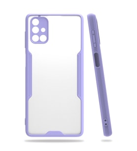 Samsung Galaxy M51 Kılıf Platin Silikon - Lila