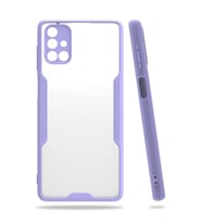 Samsung Galaxy M51 Kılıf Platin Silikon - Lila