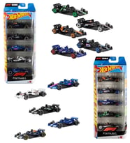 Hot Wheels Formula 1 10 Araç Set - 2 Adet 5'li Set (1/64)