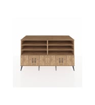 Kronos Konsol 6 Raflı 4 Kapaklı 176x59x99 Çam-Çam/Aytaşı