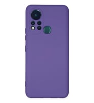 Newface İnfinix Hot 11s Kılıf Nano içi Kadife Silikon - Mor