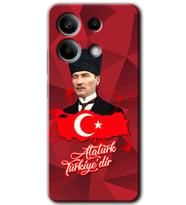 Xiaomi Redmi Note 13 Pro 5G Kılıf HD Desen Baskılı Kılıf - Atatürkiye