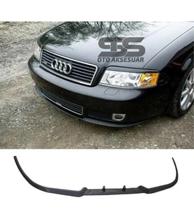 Audi A6 Rs6 Cupra R Uyumlu Ön Lip Mat Siyah Ön Tampon Lip
