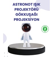Dekoratif Gün Batımı Işığı – Astronot Figürlü