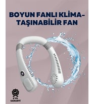 Kişisel Klima Fanı 360° Dairesel Hava Akışı, Bladeless Tasarım, 5 Rüzgar Hızı, Taşınabilir Sessiz
