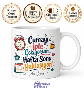 Cuma Gününü İple Çekenlere Özel Hafta Sonu Yaklaşıyor Kupa Bardak Hediye