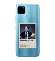 Realme C21Y/C25Y Uyumlu Hannibal Lecter Minimalist Poster Desenli Şeffaf Telefon Kılıfı
