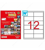 Tanex TW-2546 - 100 x 46 mm Laser Etiket 100 Adet Ücretsiz Kargo