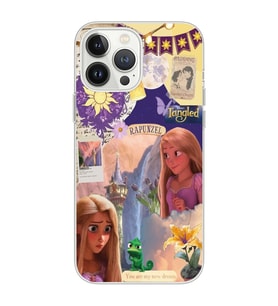 Iphone 12 Pro Uyumlu Rapunzel Tasarımlı Şeffaf Telefon Kılıfı