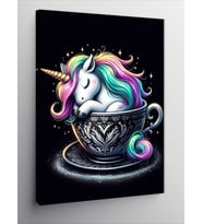 Kanvas Tablo Fincandaki Unicorn