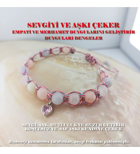 Vaoov 925 Ayar Gümüş Doğal Taşlı Aşk Mıknatısı Bileklik