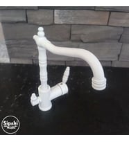 Sipahi Marble Beyaz Arıtmalı Rustik Batarya