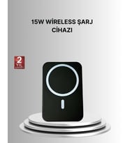 360° Döner Başlıklı MagSafe Araç Telefon Tutucu 15W Güvenli Kablosuz Şarj