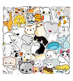 25'li Su Geçirmez Opak Sticker Seri : 3
