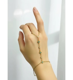 Çelik Gold Taşlı Tasarım Şahmeran - 26shm33