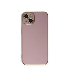 Apple İphone 15 Kılıf Volet Silikon - Mor